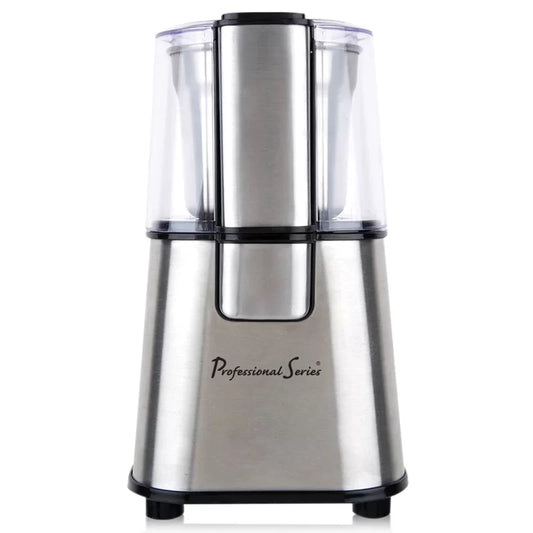 "Powerful Electric Coffee Grinder with Precision Blades"