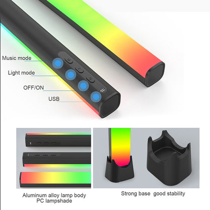 "Ultimate Smart LED Light Bars: Colorful Ambiance, Bluetooth Connectivity, Music Sync, and More!"