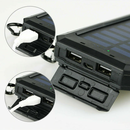 Super 20000Mah USB Portable Charger Solar Power Bank for Iphone Cell Phone 2023