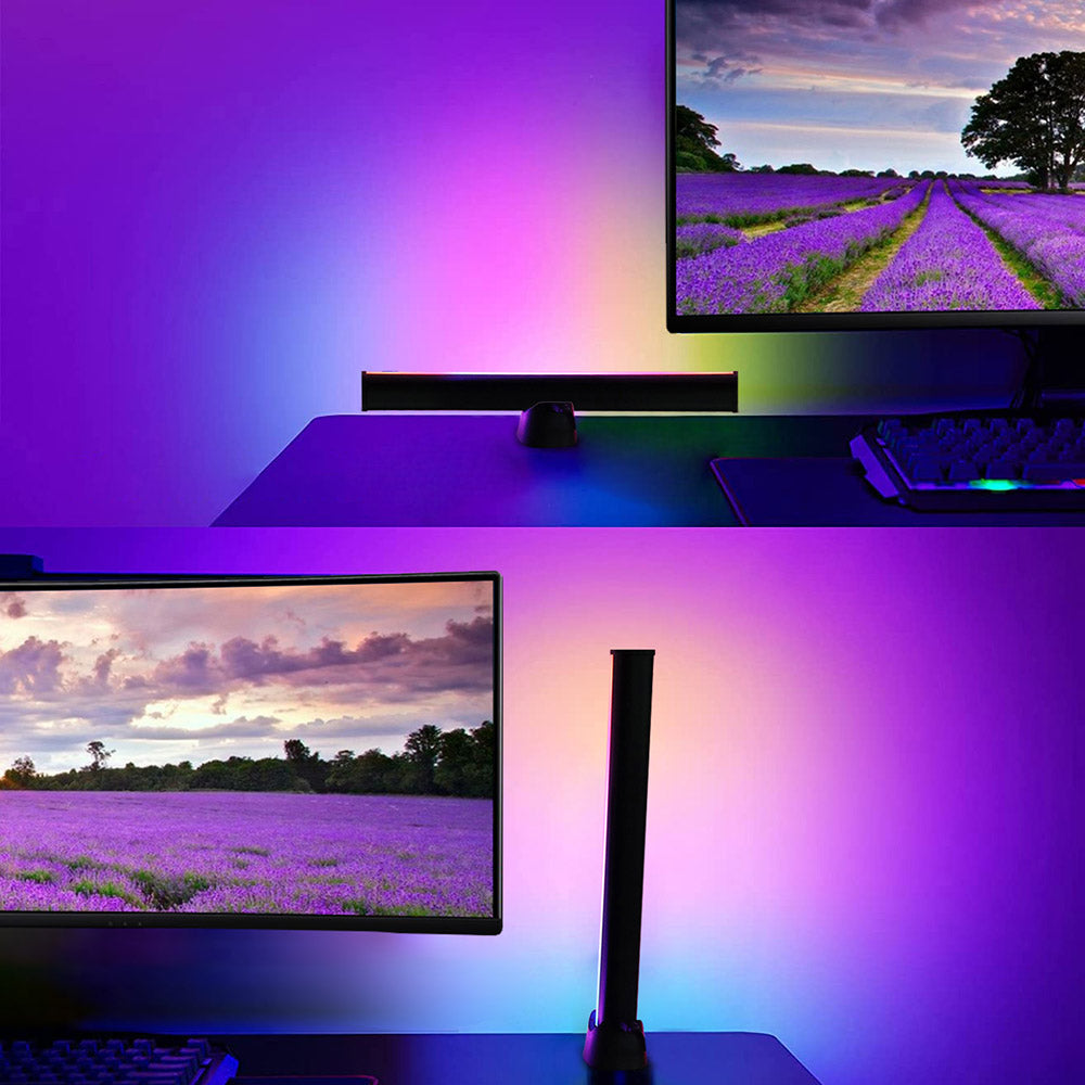 "Ultimate Smart LED Light Bars: Colorful Ambiance, Bluetooth Connectivity, Music Sync, and More!"