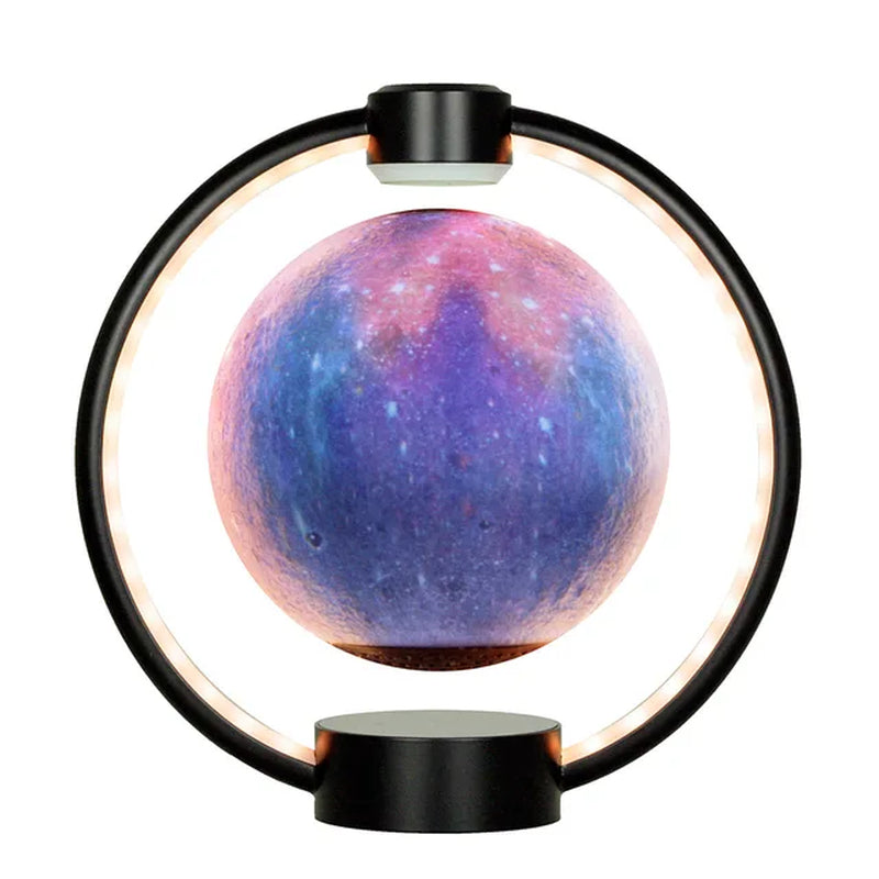 Levitating Moon Light Bluetooth Speaker: 3D Stereo Sound, Magnetic Levitation, LED Globe Lights