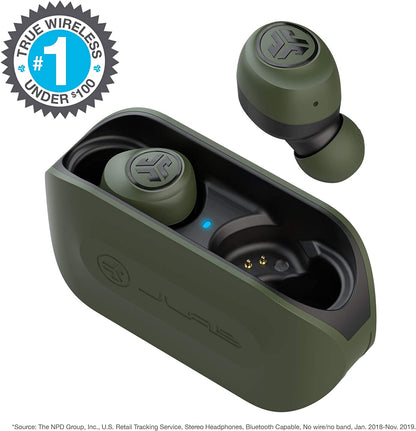 Green Go Air True Wireless Earbuds: Dual Connect, Sweat-Resistant, Bluetooth 5.0, 3 EQ Sound Settings