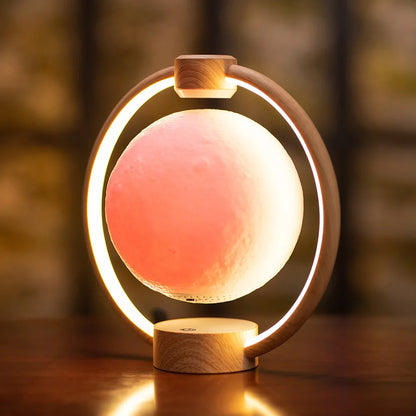 Levitating Moon Light Bluetooth Speaker: 3D Stereo Sound, Magnetic Levitation, LED Globe Lights