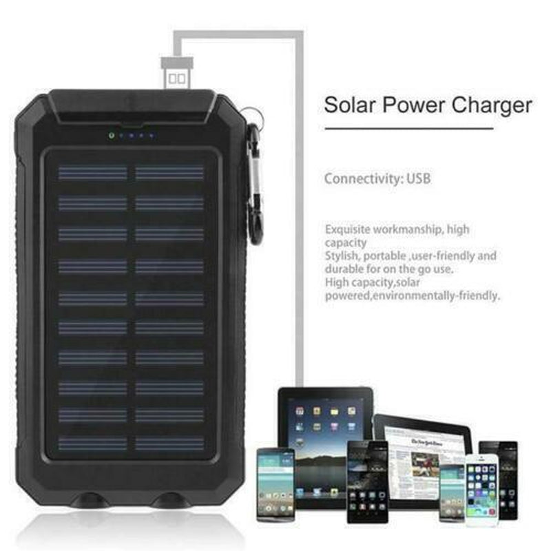 Super 20000Mah USB Portable Charger Solar Power Bank for Iphone Cell Phone 2023